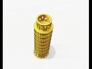 pisa tower pbr Model 3D