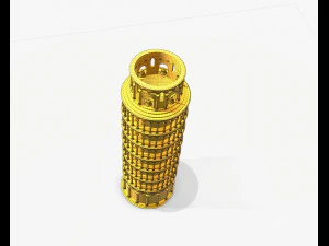 pisa tower pbr 3D Model