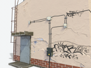 electric station Model 3D