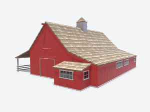 red barn pbr 3D Модель