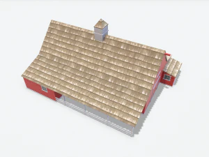 red barn pbr 3D Model