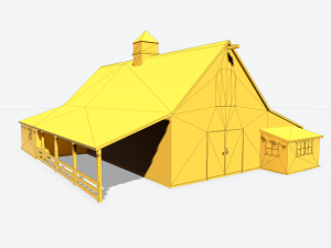 red barn pbr 3D Модель
