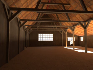 red barn pbr 3D Model