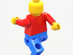 lego man pbr rigeed 3D मॉडल