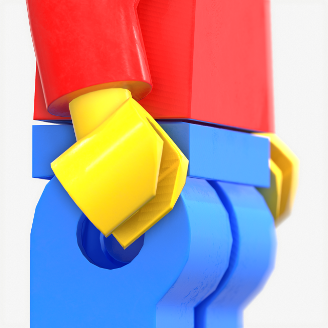 lego man pbr rigeed Low-poly 3D Model