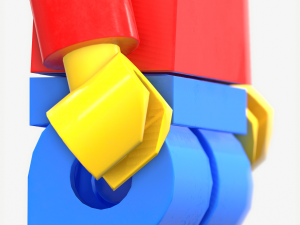 lego man pbr rigeed 3D मॉडल