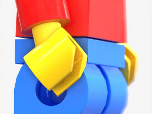 lego man pbr rigeed 3D Model