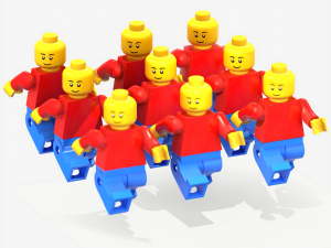 lego man pbr rigeed 3D मॉडल