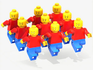 lego man pbr rigeed 3D Model