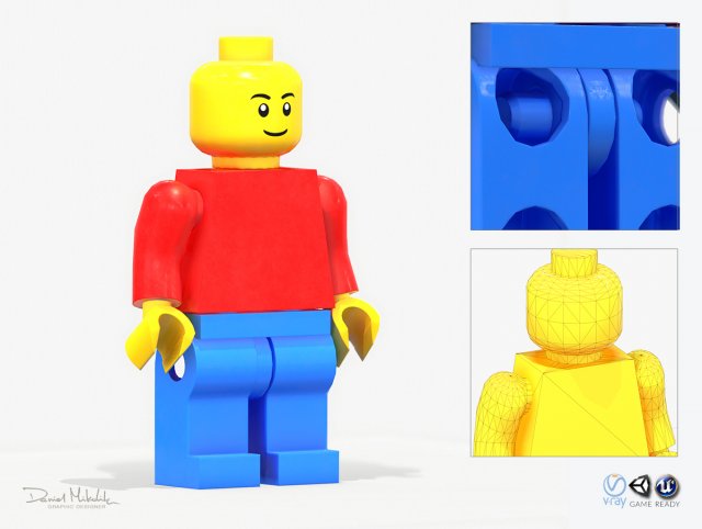 lego man generic 3D Model in Toys 3DExport