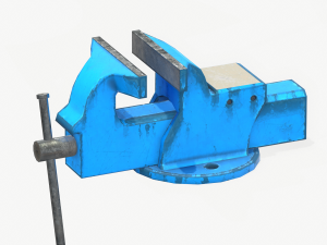 vice holder pbr rig animated 3D 模型