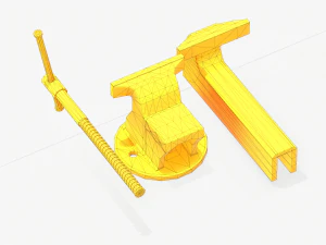 vice holder pbr rig animated 3D Model