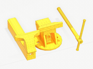 vice holder pbr rig animated 3D 模型