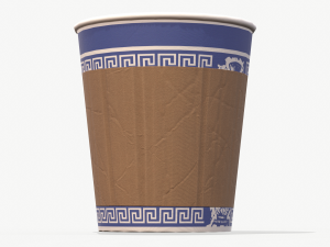 paper coffe cup low poly pbr 3D Модель