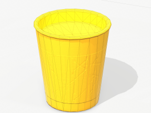 paper coffe cup low poly pbr 3D Модель