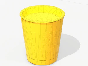 paper coffe cup low poly pbr 3D Model