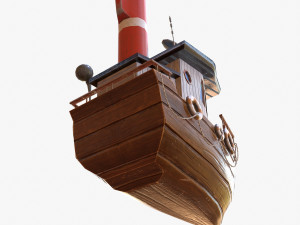 cartoon mini boat 3Dモデル