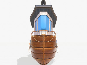 cartoon mini boat 3Dモデル