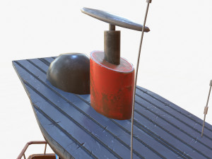 cartoon mini boat 3Dモデル