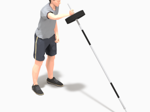 barbells worksout animation bundle 3D Model