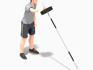 barbells worksout animation bundle 3D Model