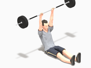 barbells worksout animation bundle 3D Model