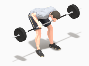barbells worksout animation bundle 3D Model