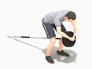barbells worksout animation bundle 3D Model