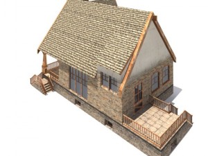 low poly house 3D 模型