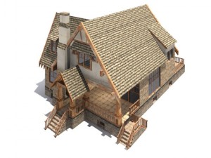 low poly house 3D Model