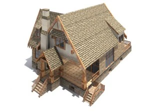 low poly house 3D Model
