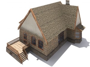 low poly house 3D Model
