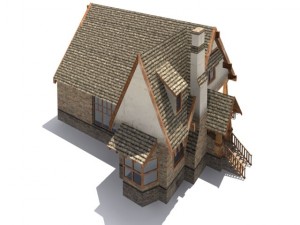 low poly house 3D Model