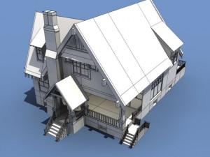 low poly house 3D Model