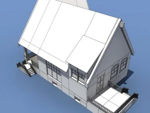low poly house 3D Model