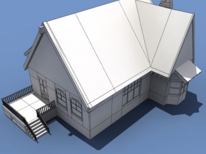 low poly house 3D Model