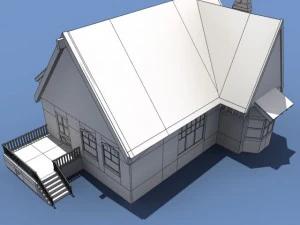 low poly house 3D Model