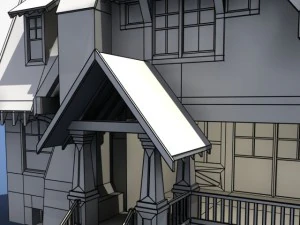 low poly house 3D Model
