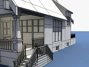 low poly house 3D Model