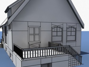 low poly house 3D Model