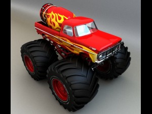 monster truck 3D 模型