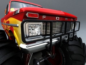 monster truck 3D 模型