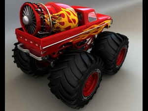 monster truck 3D 模型