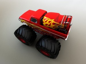 monster truck 3D 模型