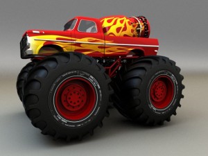 monster truck 3D 模型