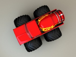 monster truck 3D 模型