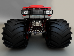 monster truck 3D 模型
