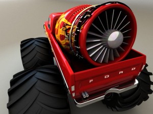 monster truck 3D 模型