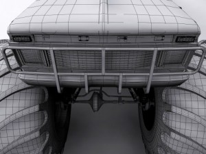 monster truck 3D 模型