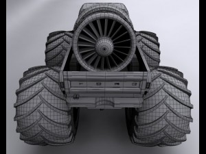 monster truck 3D 模型